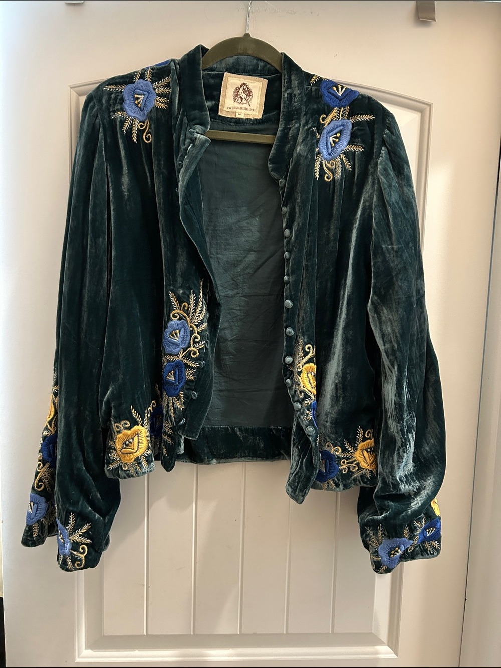 🌼CU Riders on the Storm Velvet embroidered jacket - Picture 6 of 11